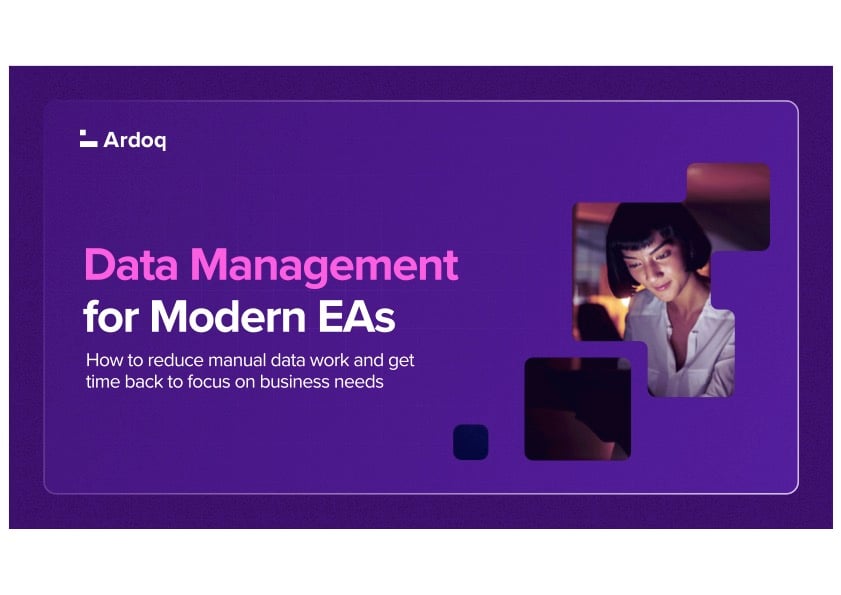Ardoq-eBook-Data_Management_for_Modern_EAs-V1-July_2025-coverimage