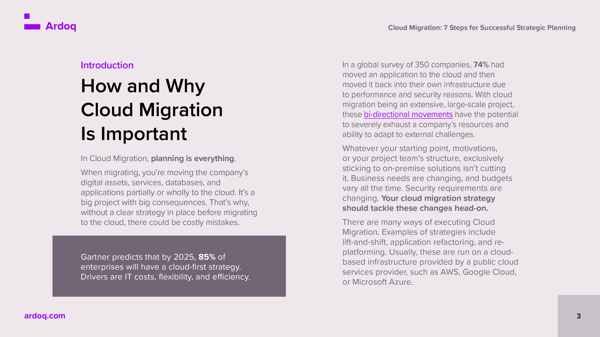how and why cloud migration is important