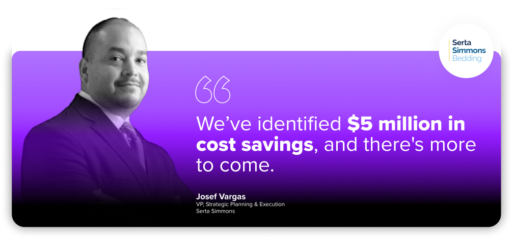 Josef Vargas - We've identified $5 millionin cost savings, and there's more to come.